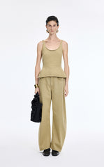 Tank Top / JNBY Sculpted Knit Cotton Tank