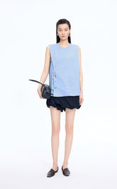 Top / JNBY Cotton Frog-Button Sleeveless Top