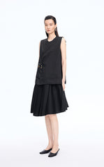 Top / JNBY Cotton Frog-Button Sleeveless Top
