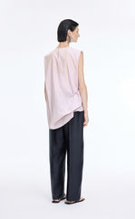 Top / JNBY Cotton Poplin Sleeveless Cinched Top