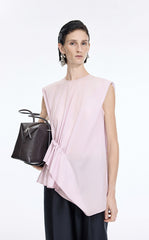Top / JNBY Cotton Poplin Sleeveless Cinched Top