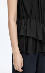 Top / JNBY Cotton Poplin Sleeveless Cinched Top