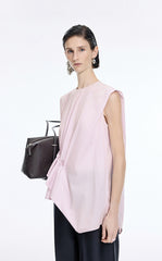 Top / JNBY Cotton Poplin Sleeveless Cinched Top