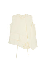 Top / JNBY Cotton Poplin Sleeveless Cinched Top
