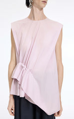 Top / JNBY Cotton Poplin Sleeveless Cinched Top