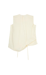Top / JNBY Cotton Poplin Sleeveless Cinched Top