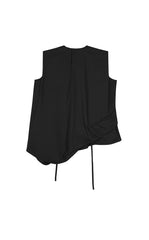 Top / JNBY Cotton Poplin Sleeveless Cinched Top