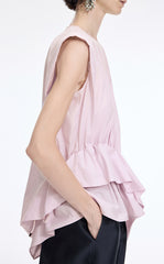 Top / JNBY Cotton Poplin Sleeveless Cinched Top