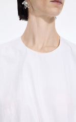 Top / JNBY Gathered Cotton Sleeveless Top