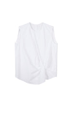 Top / JNBY Gathered Cotton Sleeveless Top