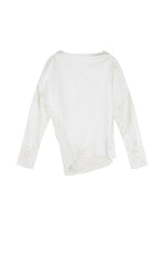 Top / JNBY Off-Shoulder Silk-Blend Deconstructed Top