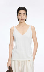Top / JNBY Silk Knit V-Neck Camisole