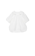 Top / JNBY Stretch Cotton Poplin V-Neck Shirt