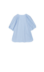 Top / JNBY Stretch Cotton Poplin V-Neck Shirt