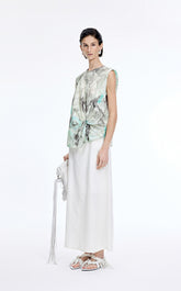 Top / JNBY Watercolor Floral Sleeveless Top