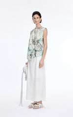 Top / JNBY Watercolor Floral Sleeveless Top