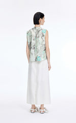 Top / JNBY Watercolor Floral Sleeveless Top