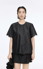 Top / JNBY Merino Silk Embroidered Knit Top