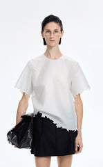 Top / JNBY Merino Silk Embroidered Knit Top