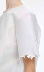 Top / JNBY Merino Silk Embroidered Knit Top