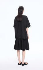 Top / JNBY Oversized Embroidered Cotton T-Shirt