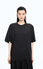 Top / JNBY Oversized Embroidered Cotton T-Shirt