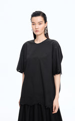 Top / JNBY Oversized Embroidered Cotton T-Shirt