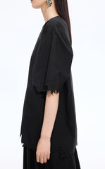 Top / JNBY Oversized Embroidered Cotton T-Shirt