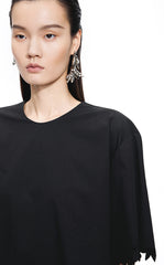 Top / JNBY Oversized Embroidered Cotton T-Shirt