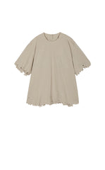 Top / JNBY Oversized Embroidered Cotton T-Shirt