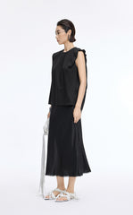 Top / JNBY Textured Polka Dot Cotton Sleeveless Top