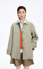 Trench Coat / JNBY A-Line Cotton Blend Trench Coat