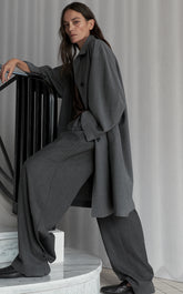 Trench Coat / JNBY Minimal Relaxed Raglan Long Trench