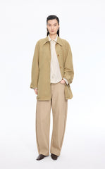 Trench Coat / JNBY Relaxed H-Shaped Raglan Sleeve Trench Coat