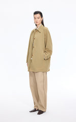 Trench Coat / JNBY Relaxed H-Shaped Raglan Sleeve Trench Coat