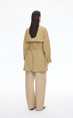 Trench Coat / JNBY Relaxed H-Shaped Raglan Sleeve Trench Coat