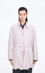 Trench Coat / JNBY Relaxed H-Shaped Raglan Sleeve Trench Coat