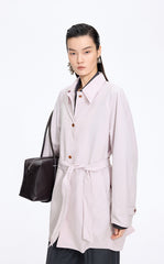 Trench Coat / JNBY Relaxed H-Shaped Raglan Sleeve Trench Coat