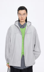 Trench Coat / JNBY Taffeta Oversized Hooded Short Trench