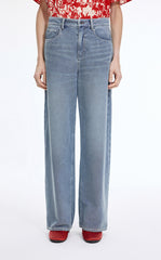 Trousers / JNBY Cool-Touch Wide Leg Knit Denim Pants