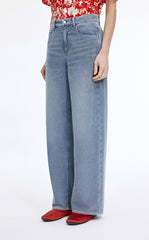 Trousers / JNBY Cool-Touch Wide Leg Knit Denim Pants