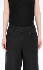 Trousers / JNBY Cool-Touch Wide Leg Knit Denim Pants