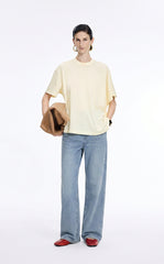 Trousers / JNBY Cool-Touch Wide Leg Knit Denim Pants