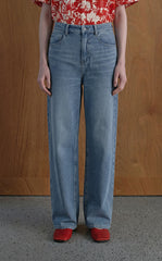 Trousers / JNBY Cool-Touch Wide Leg Knit Denim Pants