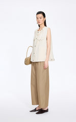 Vest / JNBY Drawstring Denim Mid-Length Vest