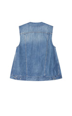 Vest / JNBY Drawstring Denim Mid-Length Vest