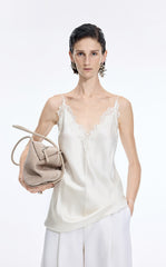 Vest / JNBY Lace Trim Acetate Blend Camisole Tank