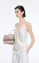 Vest / JNBY Lace Trim Acetate Blend Camisole Tank