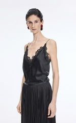 Vest / JNBY Lace Trim Acetate Blend Camisole Tank