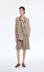 Vest / JNBY Sculptural Drawstring Neckline Vest